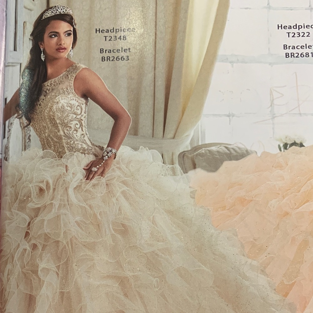 A quinceañera dress from Quinceañera Collection